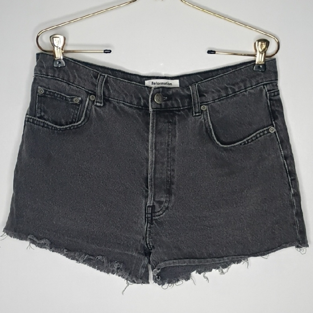 Reformation Liza button-fly jeans in a gray washed denim Size 29